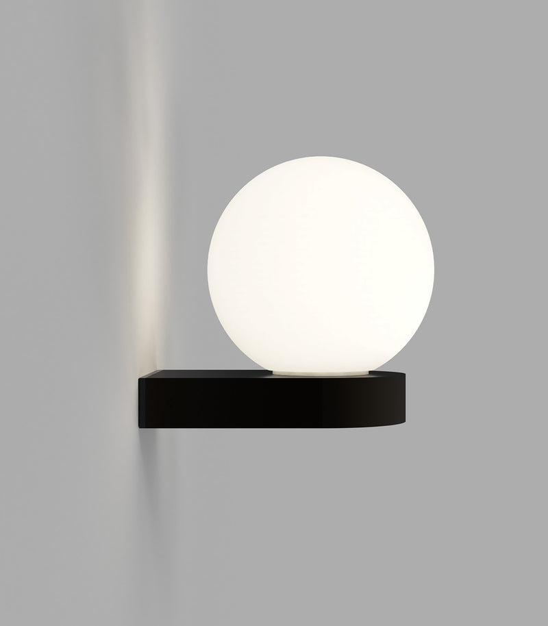 Lighting Republic Orb Ledge Exterior Wall Lights Small / Medium IP44 - LR.E01.54.DB + LR.A03.WH