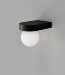 Lighting Republic Orb Ledge Exterior Wall Lights Small / Medium IP44 - LR.E01.54.DB + LR.A03.WH