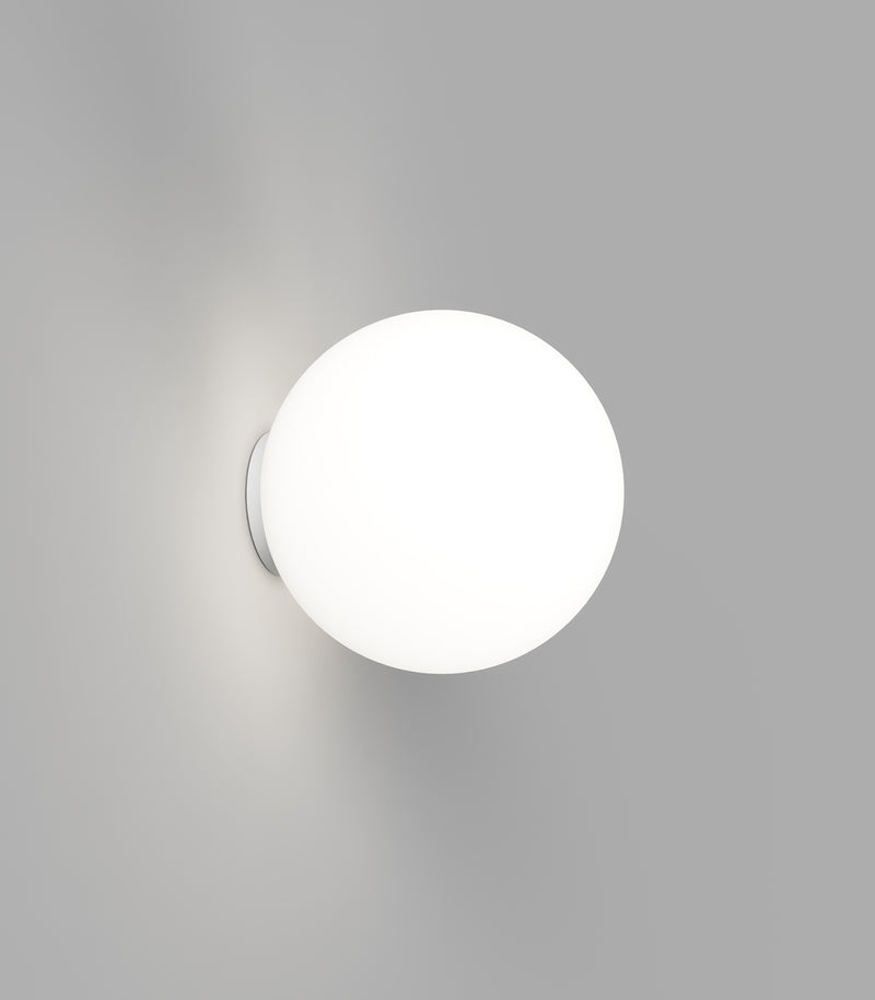 Lighting Republic Orb Mirror Interior Wall Light Chrome / Dark Bronze / White IP44 - LR.i01.54M. + LR.A03.S.