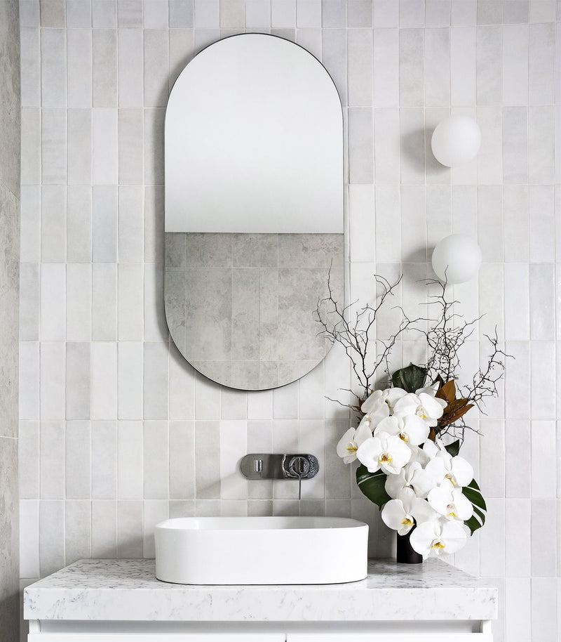 Lighting Republic Orb Mirror Interior Wall Light Chrome/ Dark Bronze/ White/ Old Brass/ Iron IP44 - LR.i01.54M. + LR.A03.S.