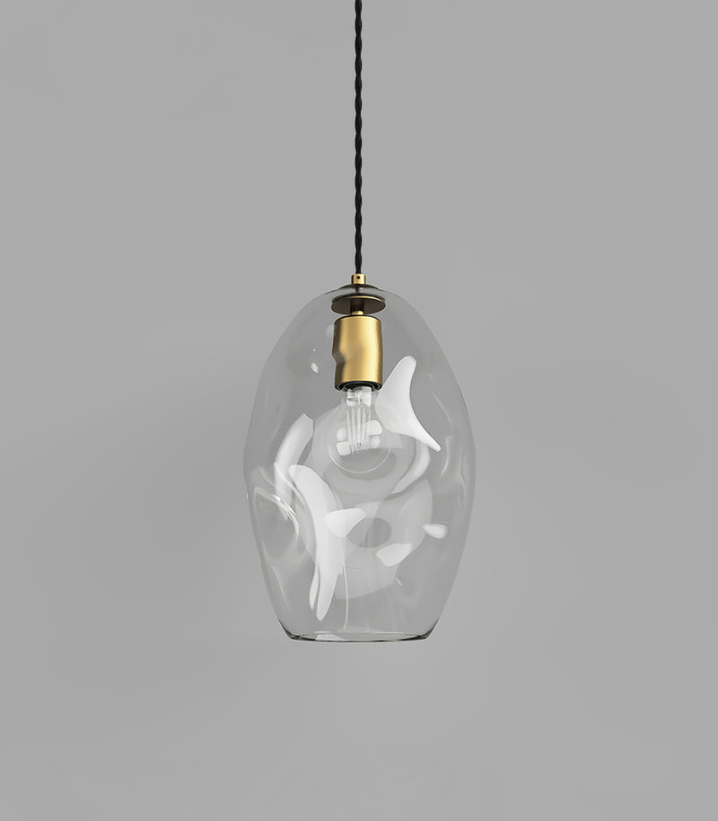 Lighting Republic Organic Clear Interior Pendant Old Brass / Iron - LR.i02.88. - Lighting Republic