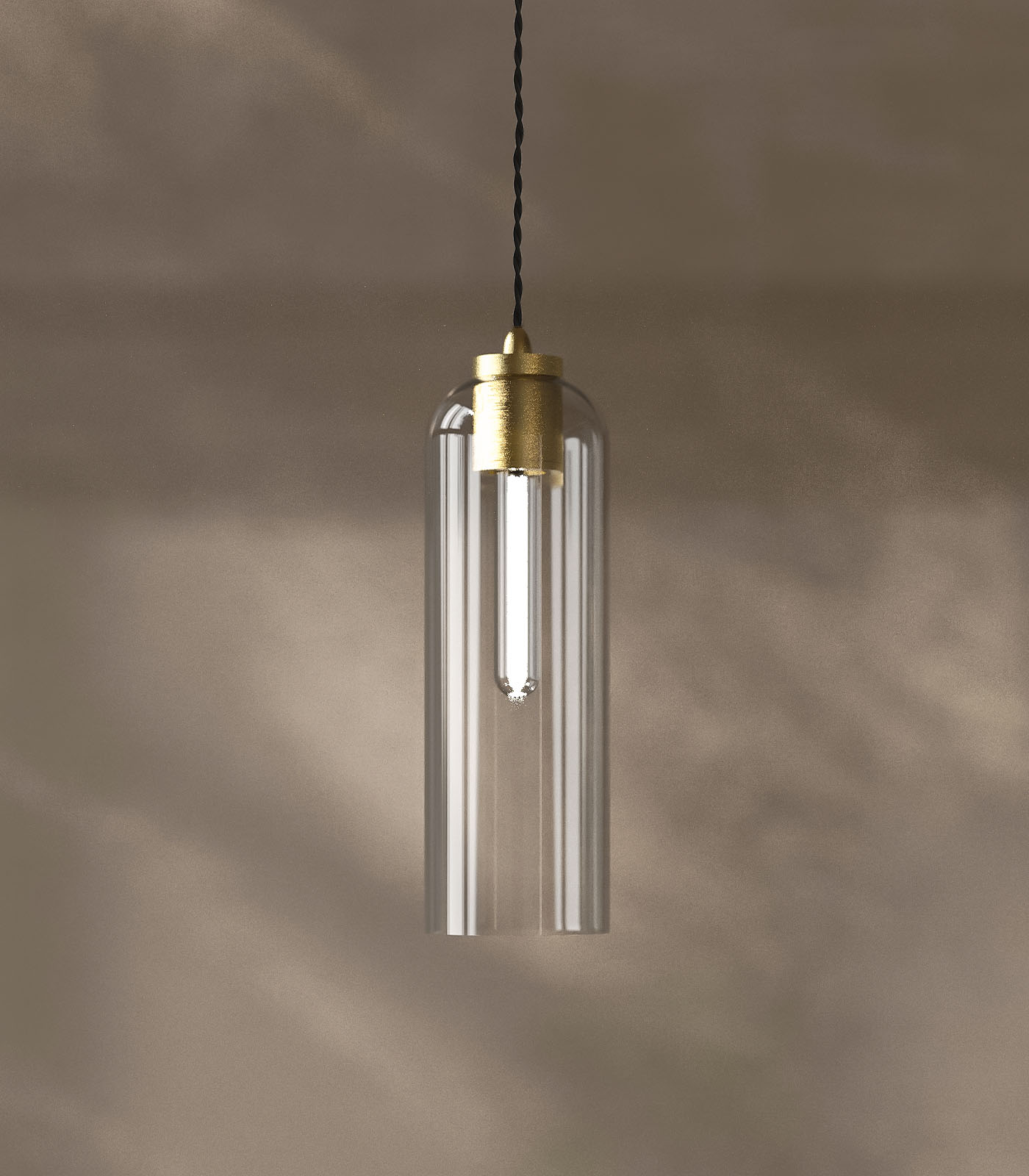Lighting Republic Parlour Elong Interior Pendant Light Amber/ Clear/ White/ Smoked - LR.i02.25. + LR.A01.007.