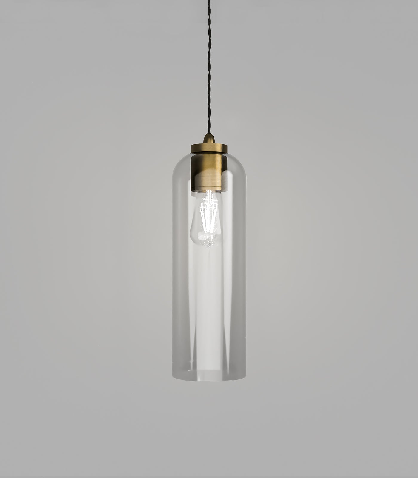 Lighting Republic Parlour Elong Interior Pendant Light Amber/ Clear/ White/ Smoked - LR.i02.25. + LR.A01.007.
