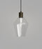 Lighting Republic Parlour Geo Interior Pendant Clear / White - LR.i02.25. + LR.A01.005.- Lighting Republic