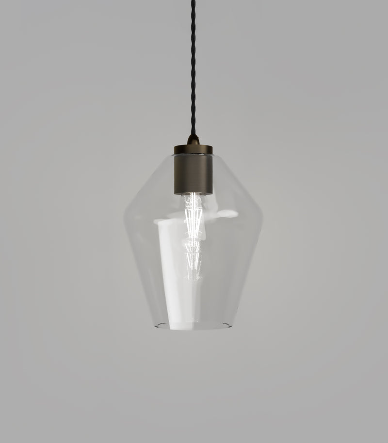 Lighting Republic Parlour Geo Interior Pendant Clear / White - LR.i02.25. + LR.A01.005.- Lighting Republic