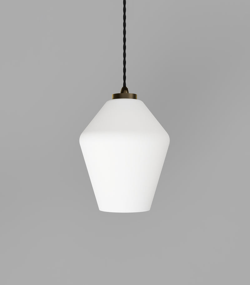 Lighting Republic Parlour Geo Interior Pendant Clear / White - LR.i02.25. + LR.A01.005.- Lighting Republic