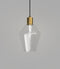 Lighting Republic Parlour Geo Interior Pendant Clear / White - LR.i02.25. + LR.A01.005.- Lighting Republic