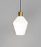 Lighting Republic Parlour Geo Interior Pendant Clear / White - LR.i02.25. + LR.A01.005.- Lighting Republic