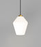 Lighting Republic Parlour Geo Interior Pendant Clear / White - LR.i02.25. + LR.A01.005.- Lighting Republic