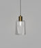 Lighting Republic Parlour Glass Interior Pendant Iron / Old Brass - LR.i025. + LR.A01. - Lighting Republic