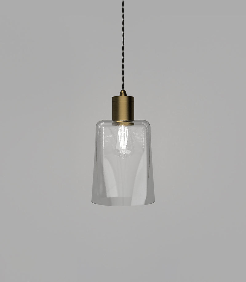 Lighting Republic Parlour Glass Interior Pendant Iron / Old Brass - LR.i025. + LR.A01. - Lighting Republic