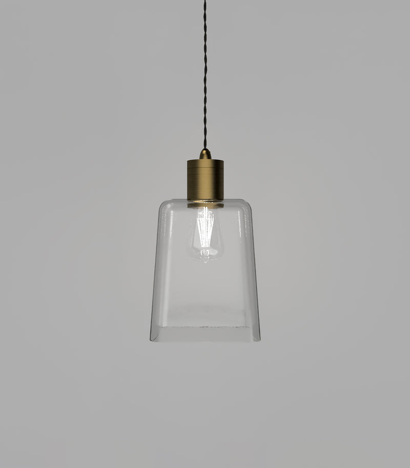 Lighting Republic Parlour Glass Interior Pendant Iron / Old Brass - LR.i025. + LR.A01. - Lighting Republic