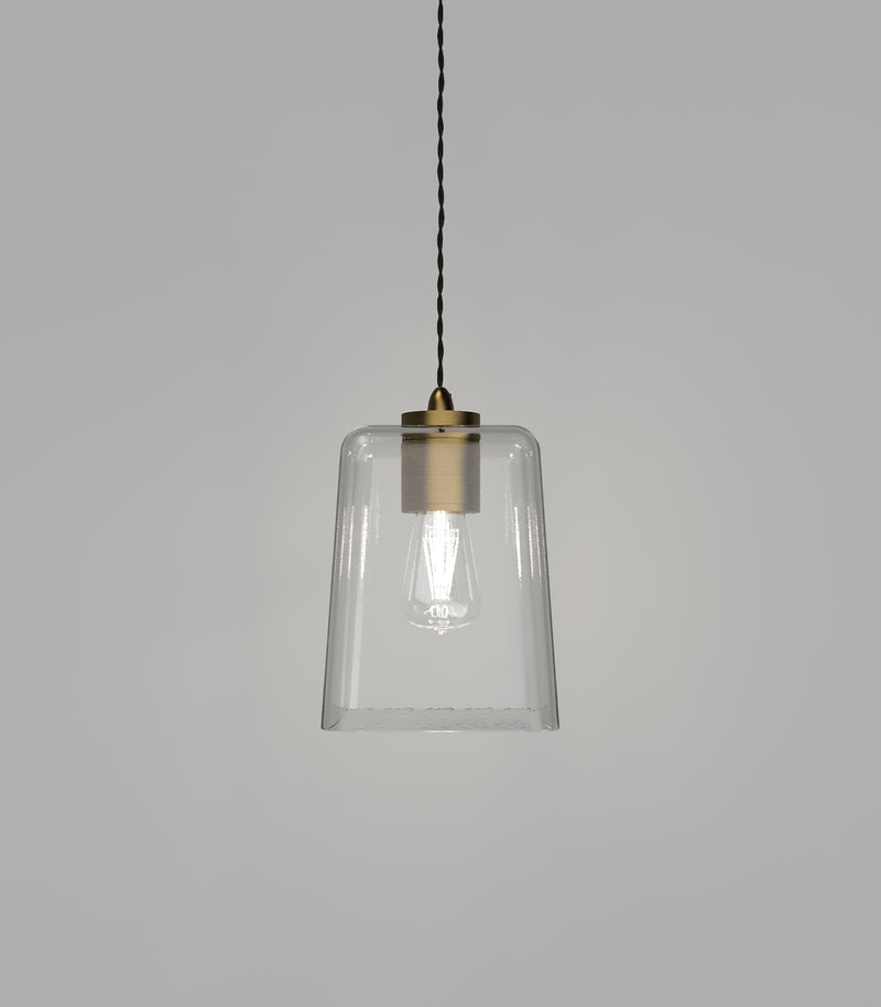 Lighting Republic Parlour Glass Interior Pendant Iron / Old Brass - LR.i025. + LR.A01. - Lighting Republic