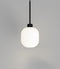 Parlour Lite Curve Pendant Light White/ Clear/ Smoke| Black/ White Fixture 9W- Lighting Republic