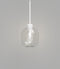 Lighting Republic Parlour Lite Curve Interior Pendant White / Clear / Smoke - LR.i02.26. + LR.A01.006. - Lighting Republic