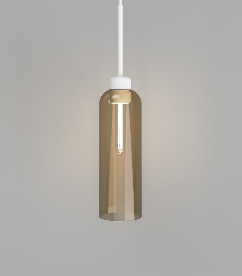 Lighting Republic Parlour Lite Elong Interior Pendant Amber / Clear / White / Smoke - LR.i02.26. + LR.A01.007. -Lighting Republic