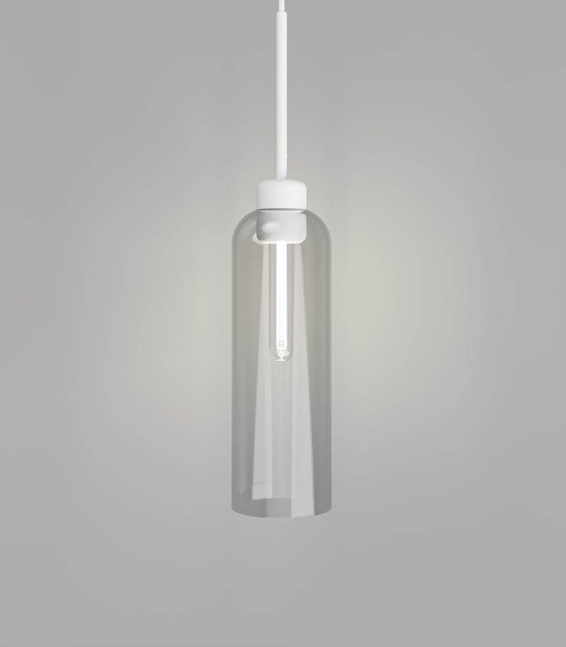 Lighting Republic Parlour Lite Elong Interior Pendant Amber / Clear / White / Smoke - LR.i02.26. + LR.A01.007. -Lighting Republic