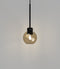 Parlour Lite Sphere Pendant Light Amber/ Clear/ White/ Smoke | Black/ White Fixture 9W- Lighting Republic