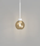 Lighting Republic Parlour Lite Sphere Interior Pendant Light Amber / Clear / White / Smoke - LR.i02.26. + LR.A01.004.- Lighting Republic