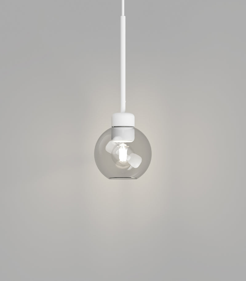 Lighting Republic Parlour Lite Sphere Interior Pendant Light Amber / Clear / White / Smoke - LR.i02.26. + LR.A01.004.- Lighting Republic