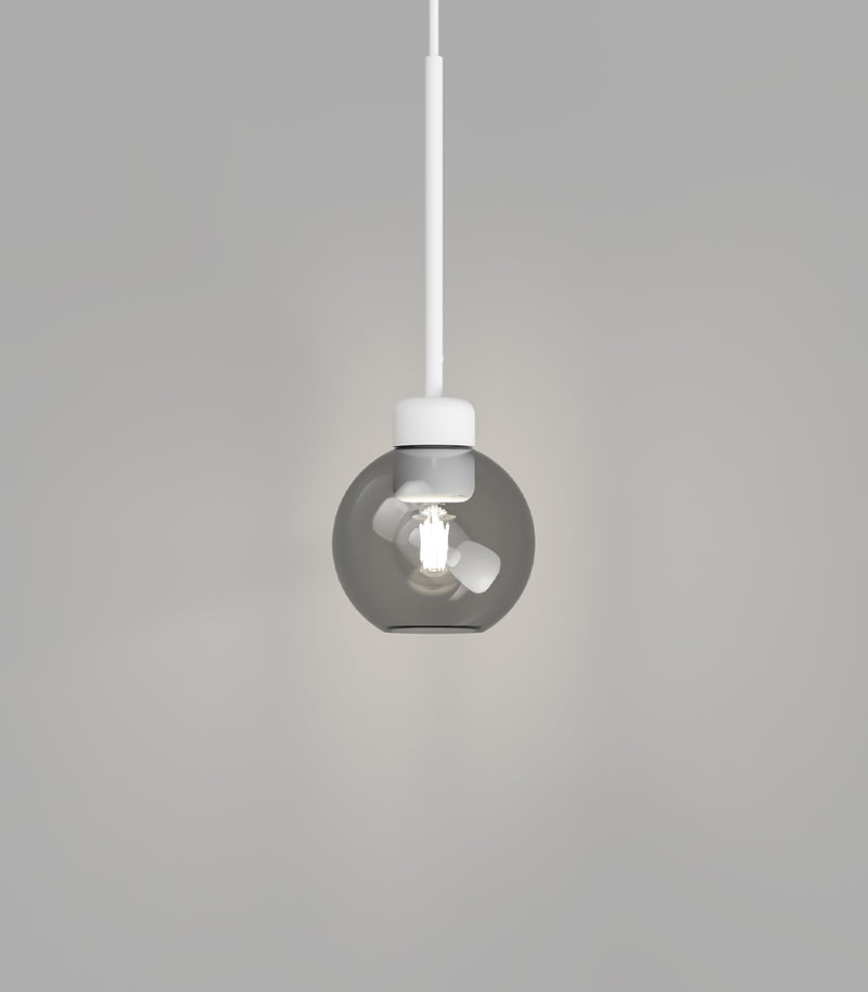 Lighting Republic Parlour Lite Sphere Interior Pendant Light Amber / Clear / White / Smoke - LR.i02.26. + LR.A01.004.- Lighting Republic