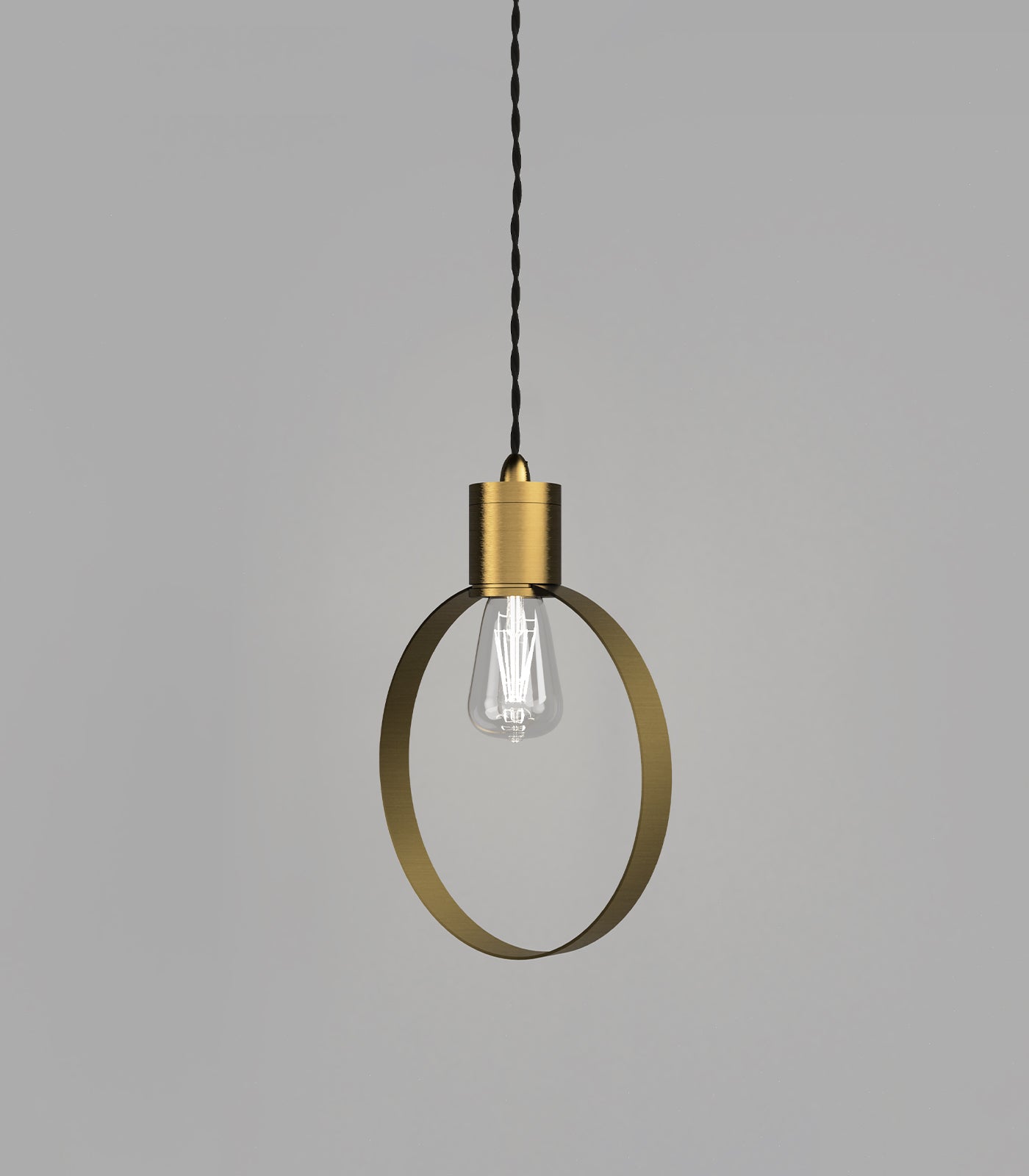 Lighting Republic Parlour Ring Interior Pendant Old Brass/ Iron - LR.i02.25.+ LR.A35.RNG. -Lighting Republic