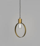 Lighting Republic Parlour Ring Interior Pendant Old Brass / Iron - LR.i02.25.+ LR.A35.RNG. -Lighting Republic