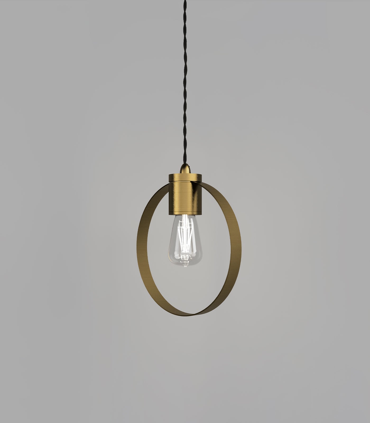 Lighting Republic Parlour Ring Interior Pendant Old Brass/ Iron - LR.i02.25.+ LR.A35.RNG. -Lighting Republic