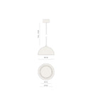 Aromas Big Dussa Interior Pendants 2700K Aged Gold/ Matte Black/ Matte White/ Travertine 9W - ARO.BIG DUSSA//P