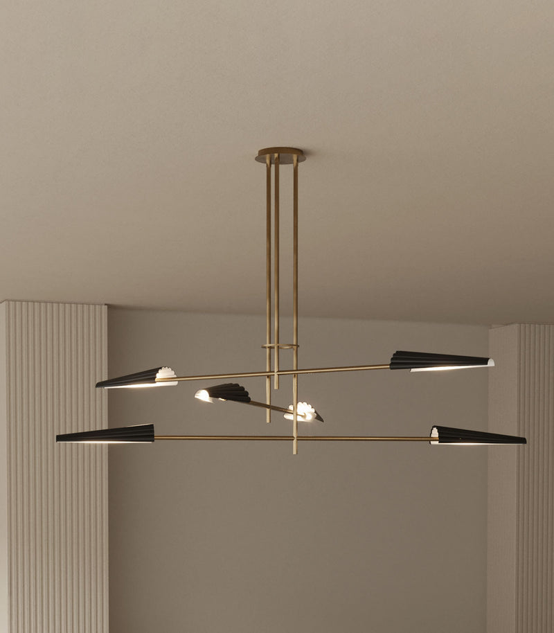 Aromas Bion Interior Pendants 2700K Aged Gold/ Matte Black/ Matte White 5W - ARO.C1306/6