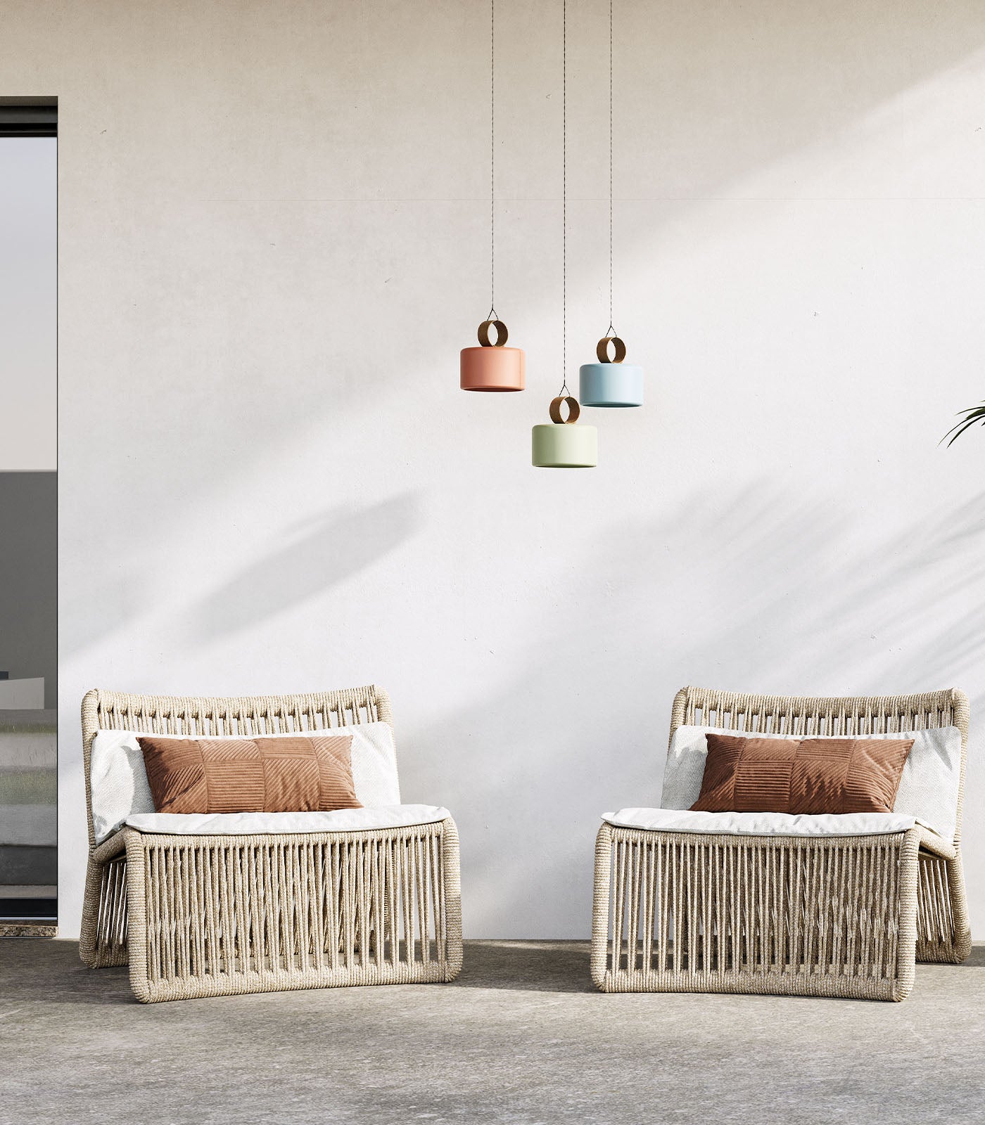 Aromas Cora O Interior Pendants 2700K Mexico Blue/ Pistachio/ Persimon - ARO.CORA O/P