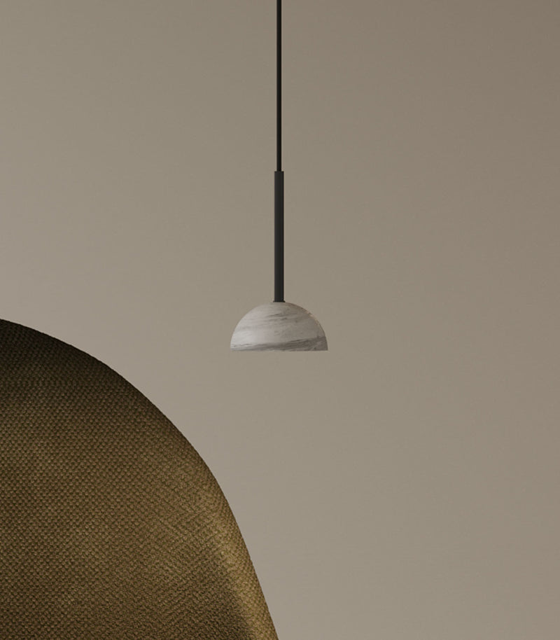 Aromas Dussa Interior Pendants 2700K Matte Black/ Matte Brass/ White/ Travertine 9W - ARO.C1307