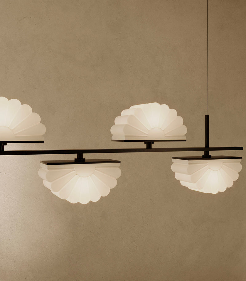 Aromas Gina 5lt Interior Pendants 2700K Matte Black/ Aged Gold- ARO.C1334/5