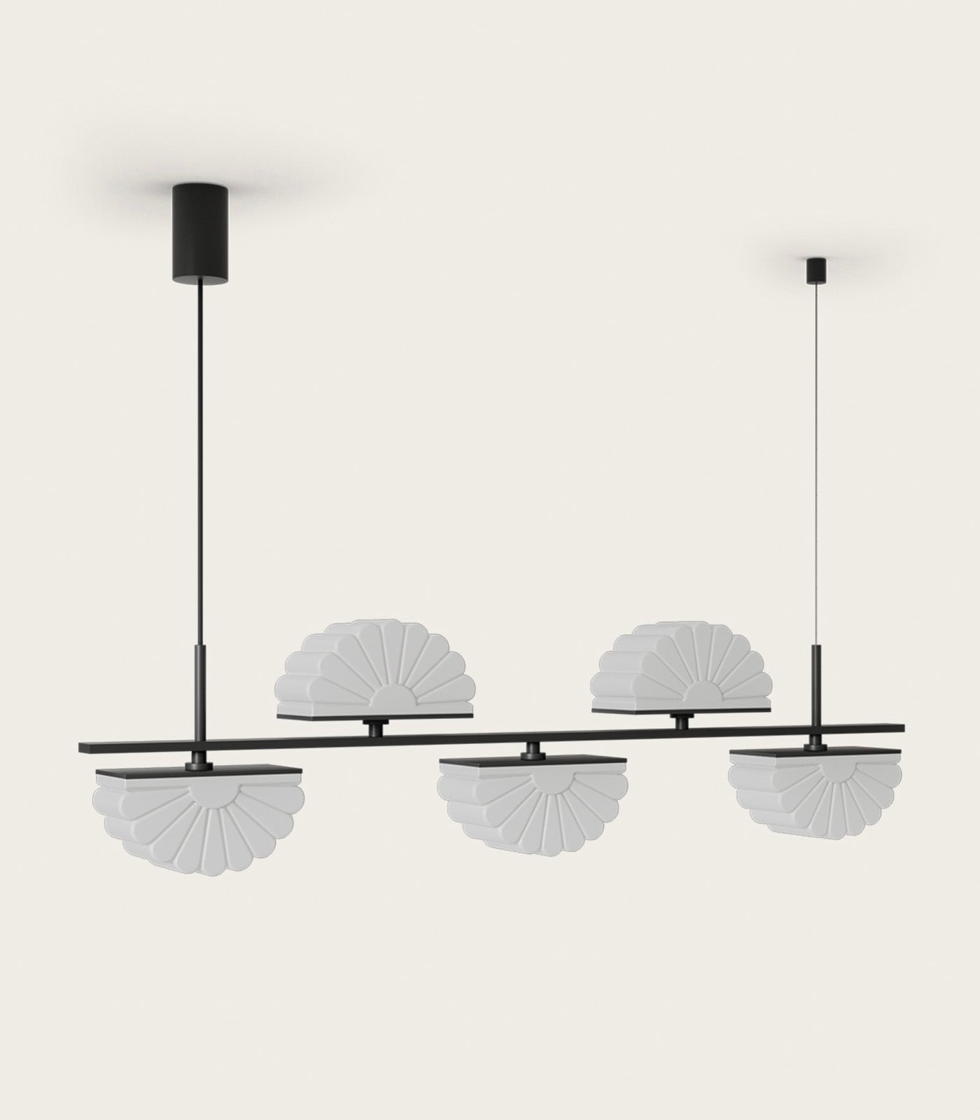 Aromas Gina 5lt Interior Pendants 2700K Matte Black/ Aged Gold- ARO.C1334/5