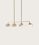 Aromas Ipon Linear Interior Pendants 2700K Aged Gold/ Matte Black 10W - ARO.C1316/4/ORO, ARO.C1316/4/NEG