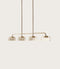 Aromas Ipon Linear Interior Pendants 2700K Aged Gold/ Matte Black 10W - ARO.C1316/4/ORO, ARO.C1316/4/NEG