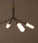 Aromas Lari 4lt Interior Pendants 2700K Cyber/ Dark Brown/ Taupe/ Orange/ Aged Gold 9W - ARO.LARI 4/P