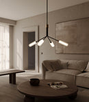 Aromas Lari 4lt Interior Pendants 2700K Cyber/ Dark Brown/ Taupe/ Orange/ Aged Gold 9W - ARO.LARI 4/P