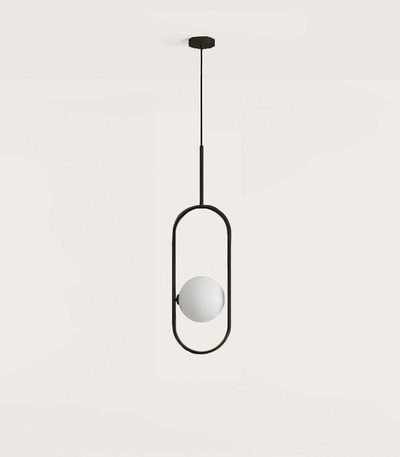 Aromas Abbacus Interior Pendants 2700K Matte Black/ Matte Brass 5W - ARO.C1258/1/NEG, ARO.C1258/1/ORO