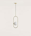 Aromas Abbacus Interior Pendants 2700K Matte Black/ Matte Brass 5W - ARO.C1258/1/NEG, ARO.C1258/1/ORO