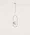 Aromas Abbacus Interior Pendants 2700K Matte Black/ Matte Brass 5W - ARO.C1258/1/NEG, ARO.C1258/1/ORO