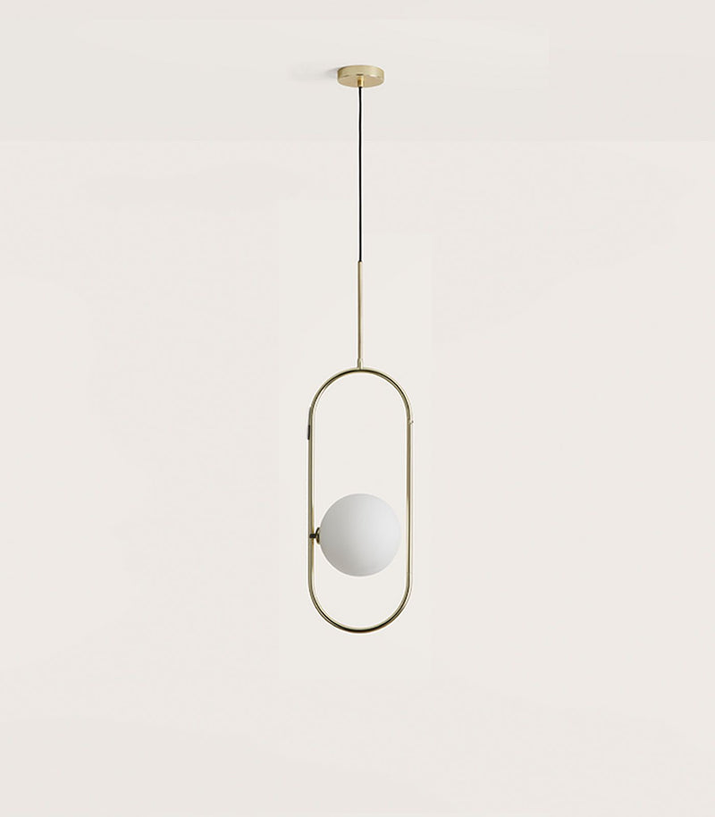 Aromas Abbacus Interior Pendants 2700K Matte Black/ Matte Brass 5W - ARO.C1258/1/NEG, ARO.C1258/1/ORO