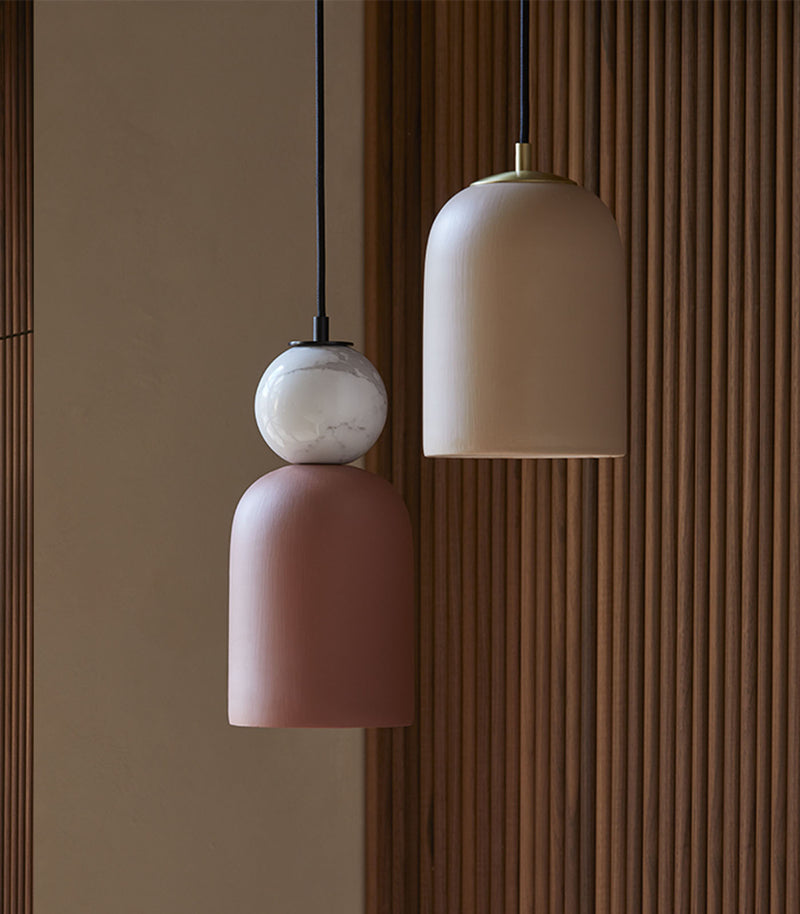 Aromas Bell Copo Interior Pendants Terracotta/ White/ Ash Grey/ Green - ARO.C1084/P