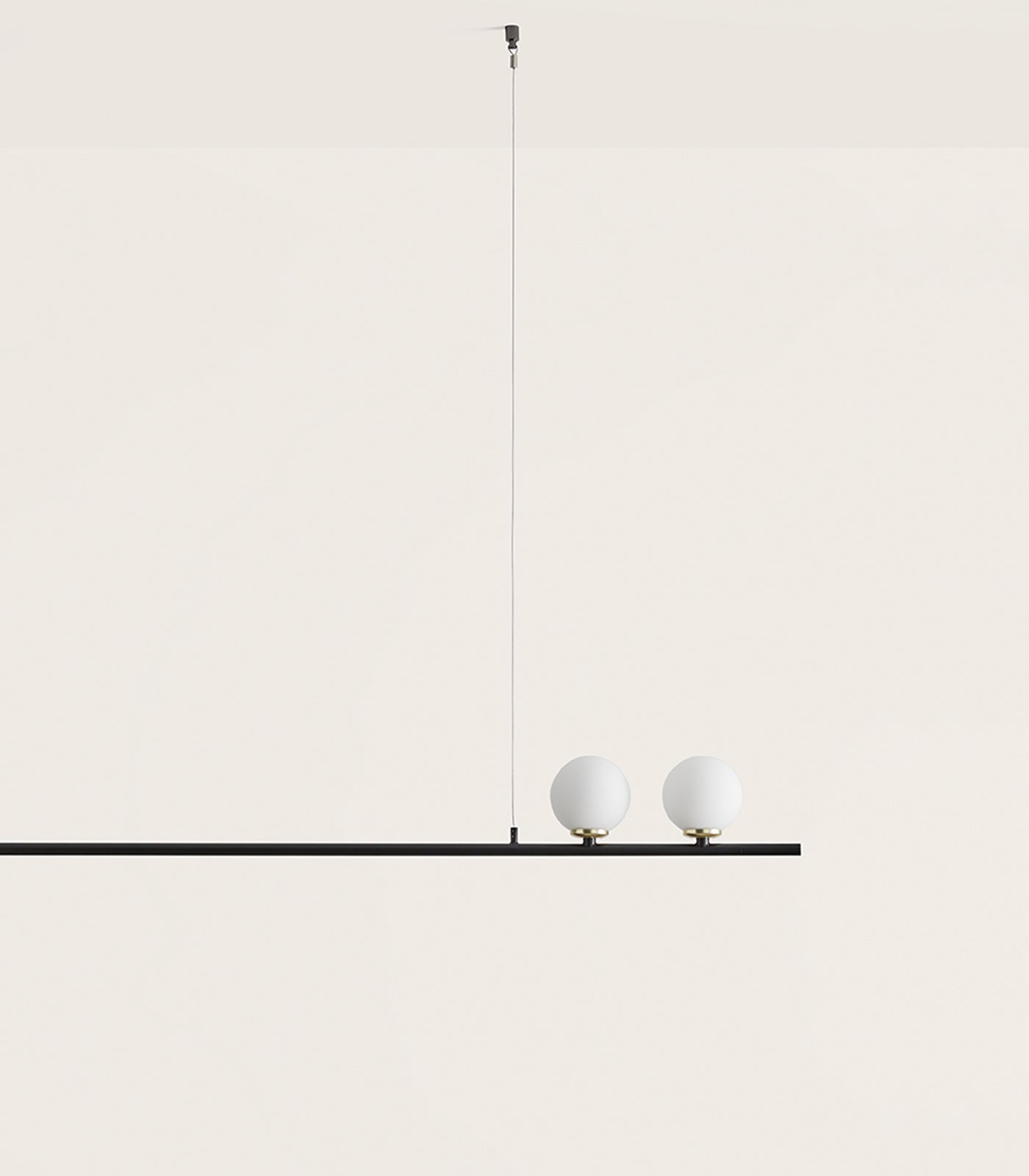 Aromas Crane Interior Pendants 2700K Matte Black/ Matte Brass - ARO.C1241
