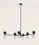 Aromas Dalt 6lt Interior Pendants 2700K Aged Gold/ Matt Black/ Green 5W - ARO.C1280/6/NEG, ARO.C1280/6/VER