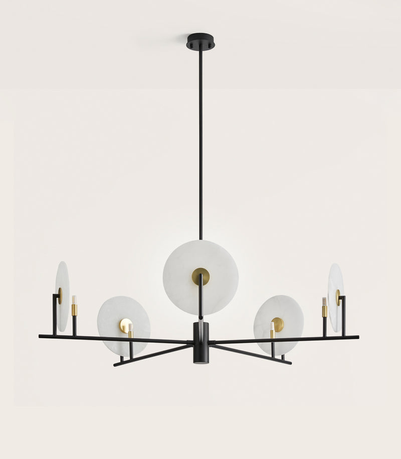 Aromas Erto 5lt Interior Pendants 3000K Matte Brass/ Matte Black 5W- ARO.C1257/5+1096/25