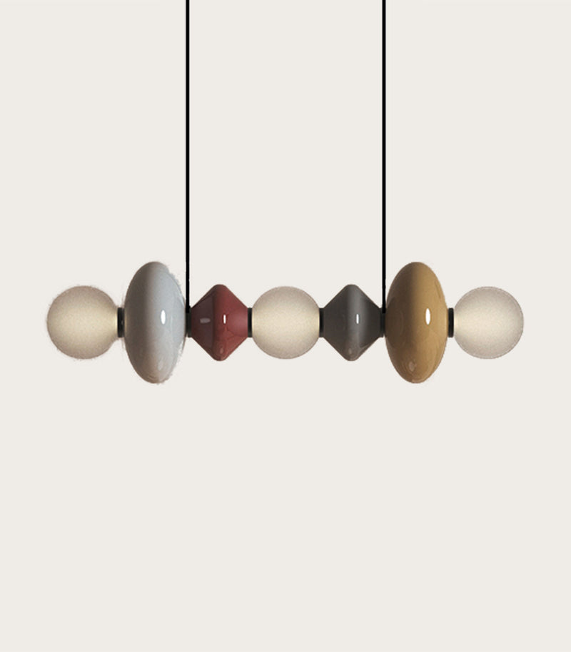 Aromas Mapi Linear Interior Pendants 2700K Mexico Blue/ Dark Auburn/ Cyber/ Sugar Brown/ Mola Green/ Vintage Brown/ Fresh Pasta 10W - ARO.C1235/TBC-1, ARO.C1235/TBC-2