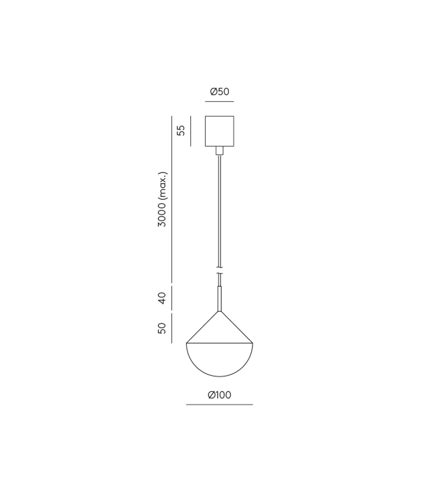 Aromas Nino Interior Pendants 2700K Matte Black/ Matte Brass 7W - ARO.C1275/NEG, ARO.C1275/ORO