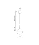 Aromas Nino Interior Pendants 2700K Matte Black/ Matte Brass 7W - ARO.C1275/NEG, ARO.C1275/ORO