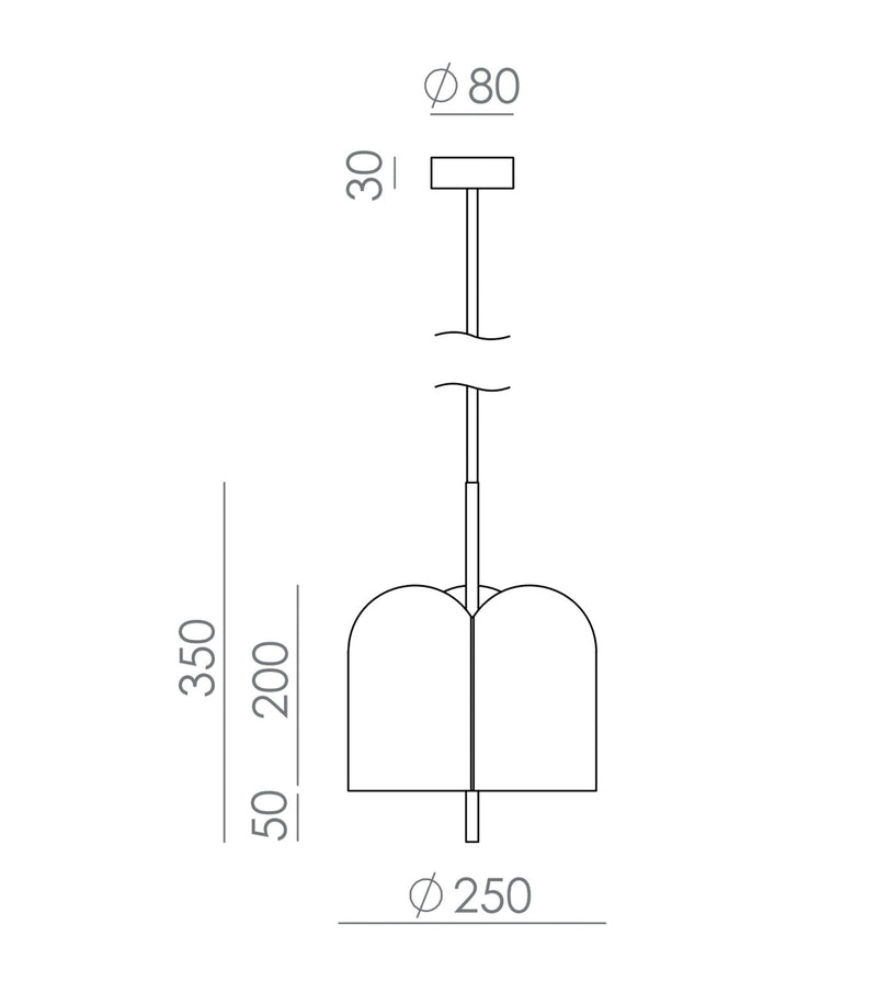 Aromas Oket Interior Pendants 2700K Matte Black/ Matte White 10W - ARO.C1317/NEG, ARO.C1317/BCO